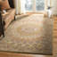 Tapis oriental en laine / coton / latex touffeté à la main Gideon en brun clair / gris-19265666