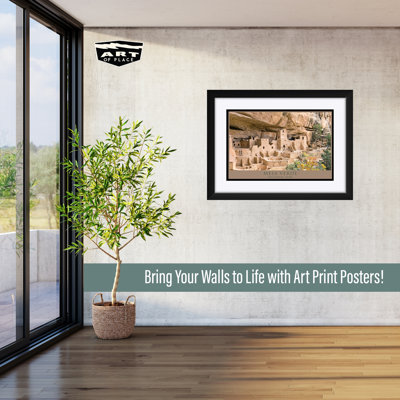 Mesa Verde National Park Cliff Houses Professionally Framed & Matted Art Print - by Asher Person