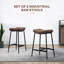 Hallettsville Upholstered Counter Stool with Metal Frame-1089292456