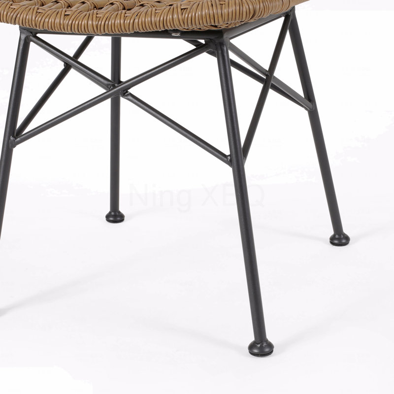 Chaise de patio Sawtelle, Marron clair