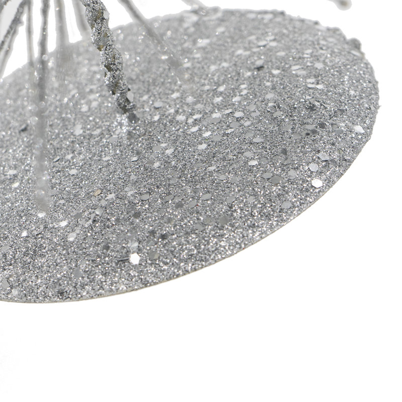 Ombre BB Tree - Set of 2 - 7.5" x 7.5" x 23.6" - White/Silver