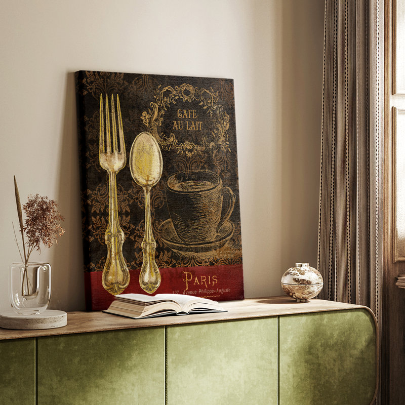 Café au lait - galerie Cavas sur mesure, H 18 po x l 12 po
