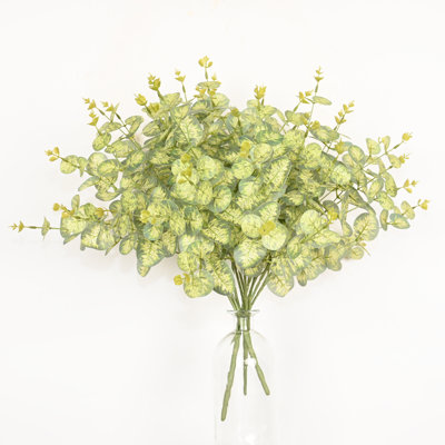 24 "branche d'eucalyptus artificiel pour le remplissage de vase, bouquet de fleurs à longue tige de feuillage de verdure de ferme pour les décorations de table de centre de table de bureau à domicile