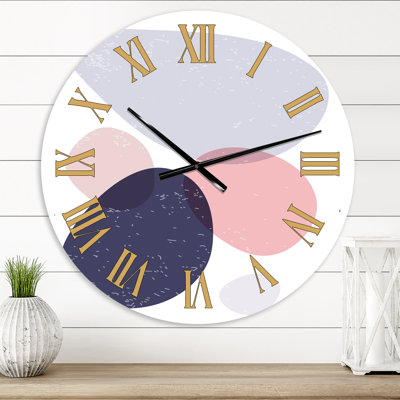 Minimal élémentaire organique et géométrique compostions XX XXXVIII - horloge murale moderne