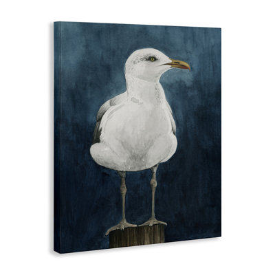 "Mouette perchée sur toile" par Grace Popp