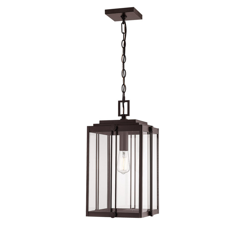 Lanterne suspendue d'extérieur 1 lumière Ellert, Bronze