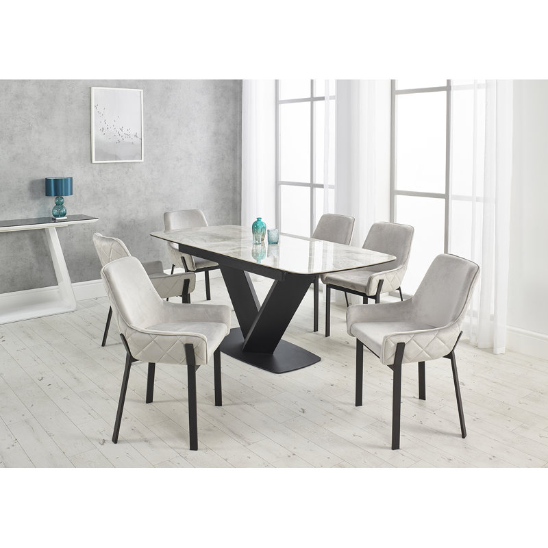 Axana Upholstered Dining Chair, Grey