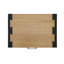 Table de chevet en bois, table de chevet de couleur naturelle et noire-830486260