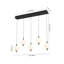 Luminaire suspendu pour îlot de cuisine 5 lumières DEL à intensité variable