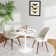 Ceballo Table Mid-century Dining Table for 4-6 people With Round Mdf Table Top, Pedestal Dining Table, End Table Leisure Coffee Table