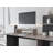 Sells monitor stand in melamine and particule board, black-373887664