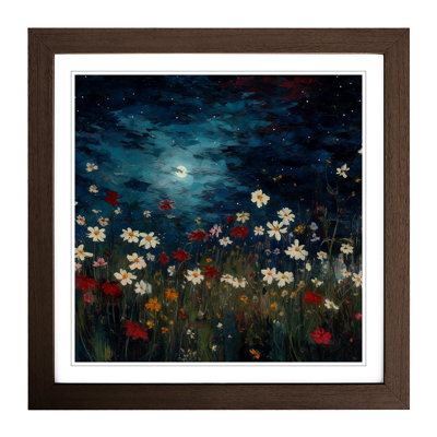 Cosmos Post-Impressionism - Framed Print