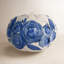 Blue Camellia Small Figural Pumpkin