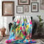 Floral Symphony Glade - couverture en sherpa de qualité supérieure 1 pièce-1172065192