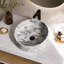 Meuble-lavabo flottant de 36 po avec lavabo vasque en marbre veiné gris, meuble-lavabo mural avec tablette ouverte, finition blanche avec décor en bois, conception moderne peu encombrante (livré dans 2 boîtes)-971581875