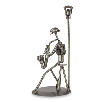 Sculpture Ilasha Auto Part Sax on the Corner