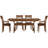 Sarah Solid Wood Top Four Leg Dining Set-16849104-39921239