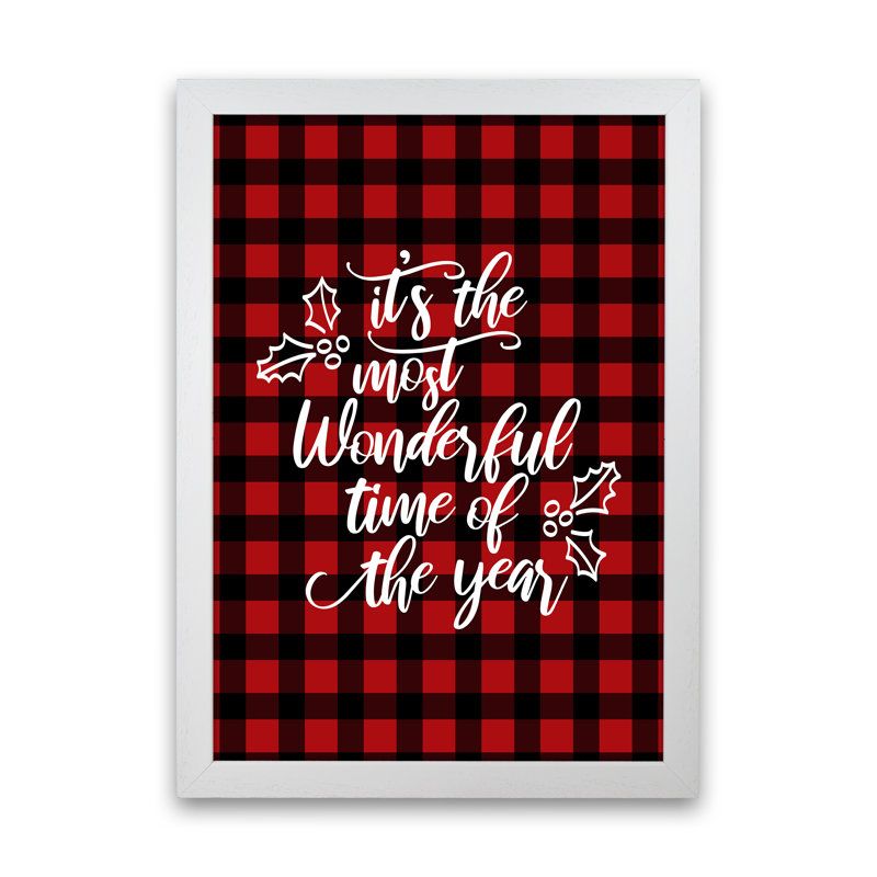 Wonderful Time - Print, 34cm H x 25cm W x 3cm D, White Framed