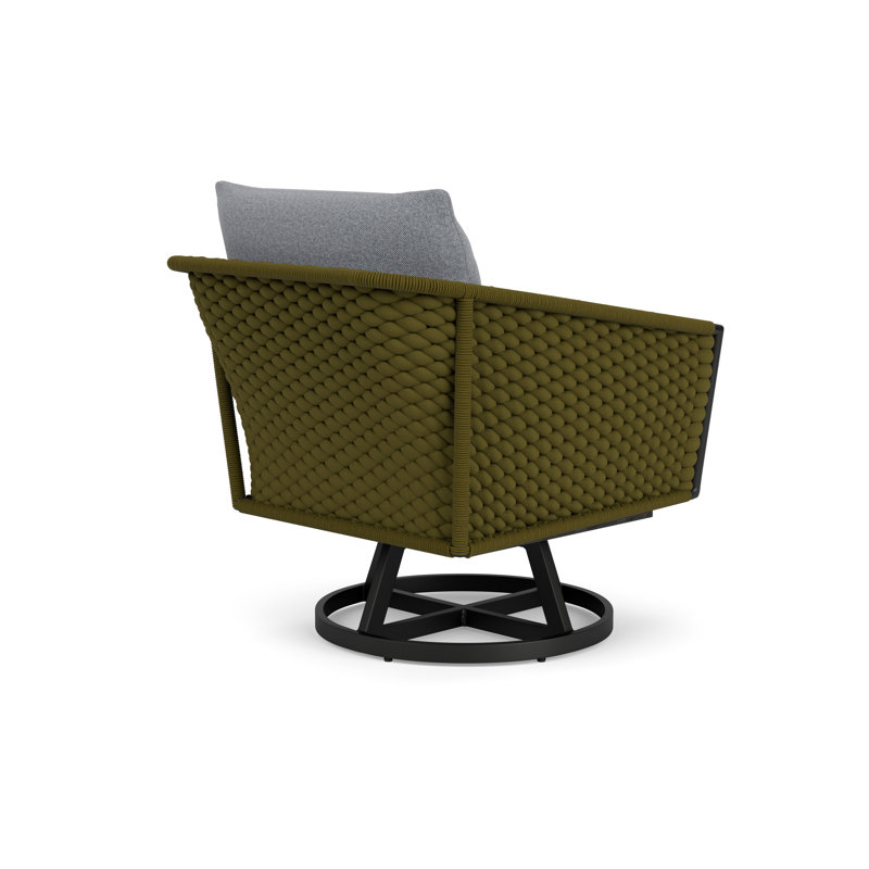 Escape Outdoor Swivel Lounge Chair, Rumba Stonewashed