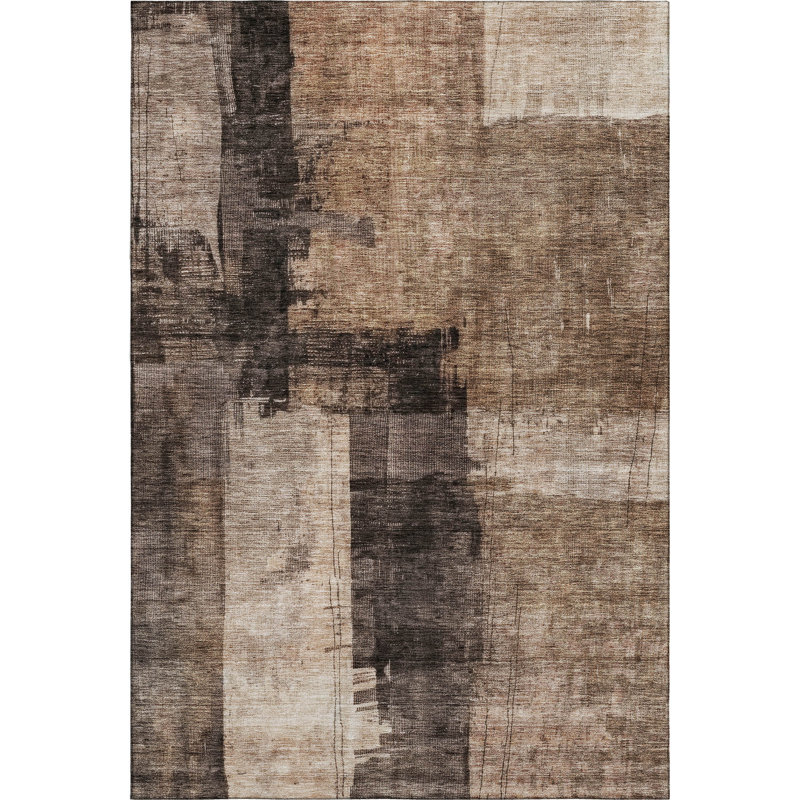 Premium Machine Washable Jessie AMF1202 Abstract Rug, Rectangle 3' x 5'
