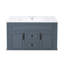 Meuble-lavabo mural 36 po avec lavabo et tiroirs en céramique, meuble-lavabo simple de style français avec charnières à fermeture douce-1361765574