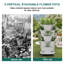 Jardinière verticale 2 pièces Soban Strawberry, tour de jardin empilable à 5 niveaux, pot à fleurs empilable avec poteau de soutien intérieur et extérieur-1275532529