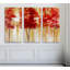 Arbres rouges - image multi-pièces sur toile-23818477