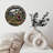 Stone Wall Flower Clock 3D Relief Art