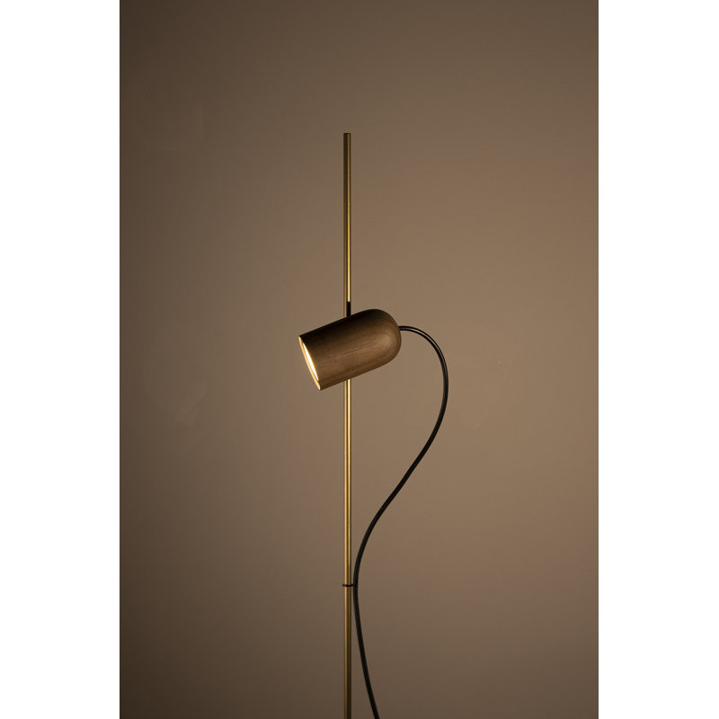 Onfa Floor Lamp, Walnut, Brass