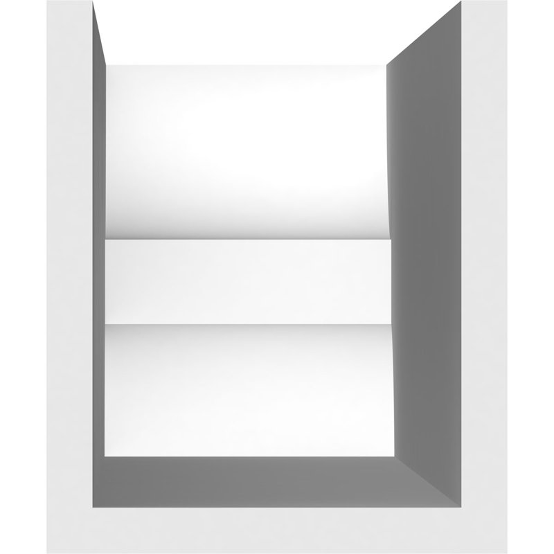 5"W x 6"H x 36"L Standard Ridgewood Architectural Grade PVC Rafter Tail, 6"H x 5"W x 36"D