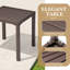 Ensemble de chaises longues inclinables en aluminium avec table d'appoint à lattes Antrea-1374997101