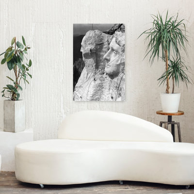 1930S Mount Rushmore Under Construction Men Working On George Washington Classic Retro Vintage Wall Art