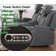 Meghean Breathable Leather Power Recliner Loveseat Power Headrest With Multi-Functional Center Console, Bluetooth Audio