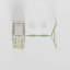 Mercia Wooden Round Pole Double Swing With Climbing Wall