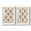 «Block Print Blooms I», reproduction de cadre photo sur toile 2 pièces-848876796-848876795