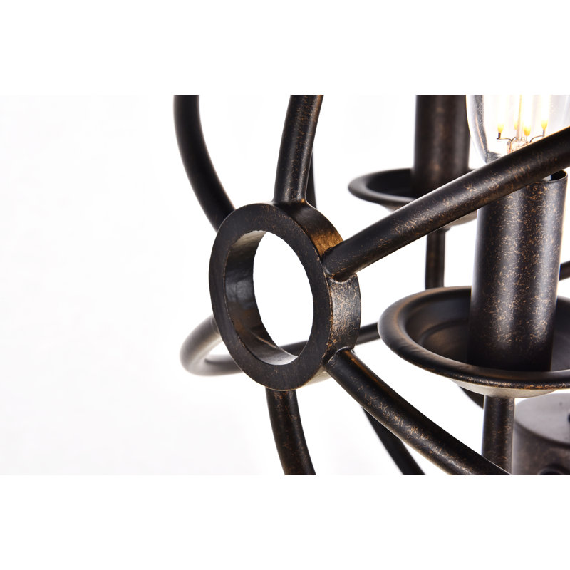 Healdton Chandelier, Dark Brown