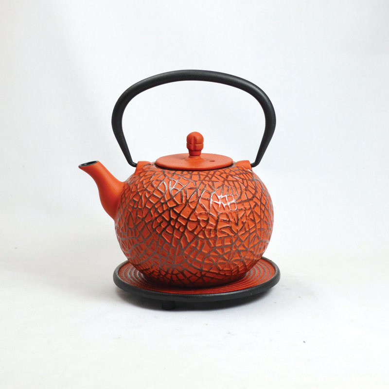 World Menagerie Myrna 0.8ml Solid Colour Teapot, Orange