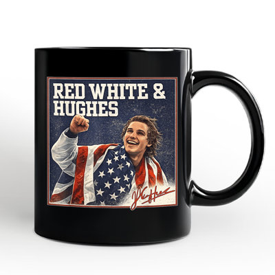 Jack Hughes USA Gold Hockey Mug, American Sport Pride Tee Gift