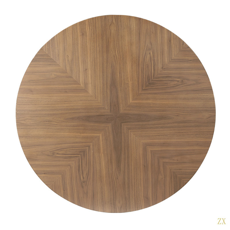 Table basse ronde en MDF et table basse