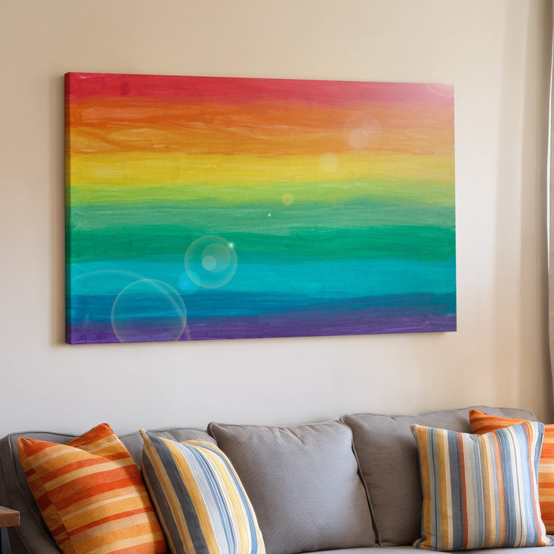 Reproduction d'art sur toile abstraite, H 9 po x l 12 po