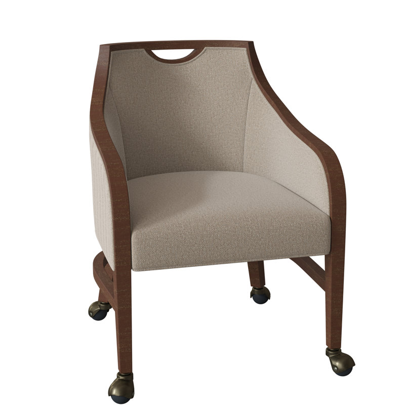 Anthony 24" W Armchair, Walnut, 9508 Sand Olefin
