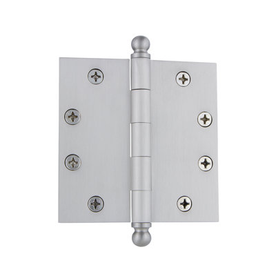 4.5'' x 4.5'' Brass Butt Bearing Hinge