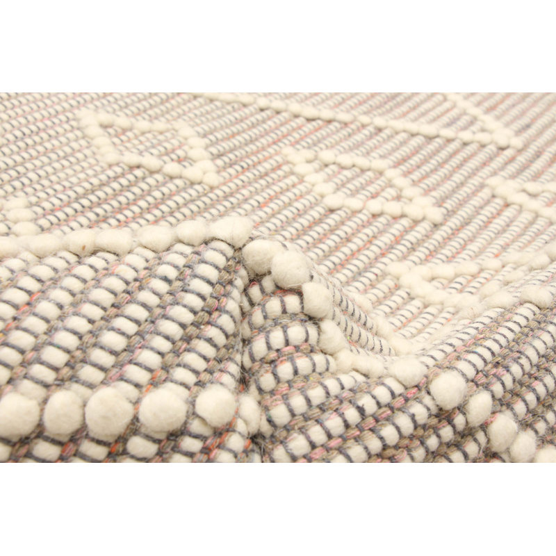 Tapis rectangulaire en laine nouvel âge de conception unique 6 pi 2 po x 8 pi 9 po Delean