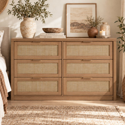 Arianna 52.7" W 6-Drawer Dresser