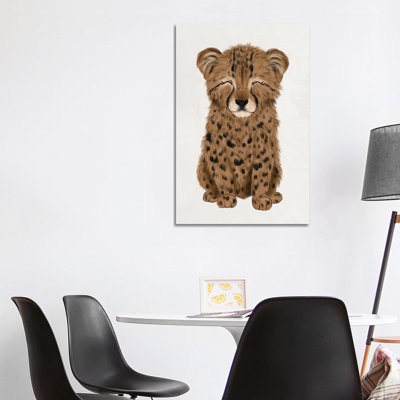 Baby Cheetah 1 Piece Wrapped Canvas Wall Art