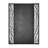 Estela 30x40 Rectangular Wall Mirror - Matte Black/French Gold