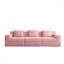 Canapé modulaire sans siège à 3 places - tissu velours côtelé, canapé Cloud, siège très profond, coussins décoratifs-323401618-323401620-323401622