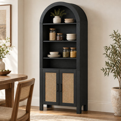 70.9 " H Solid Wood Kitchen Pantry