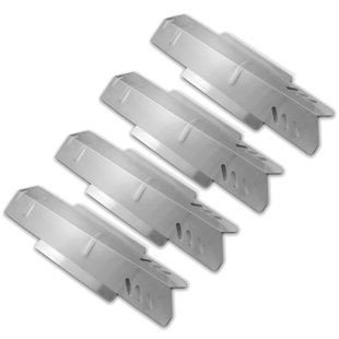 Ensemble de quatre plaques chauffantes de remplacement en acier inoxydable pour barbecue Dyna-Glo