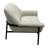 Starnisha Upholstered Accent Chair with Curved Back and Black Metal Legs-2100598064
